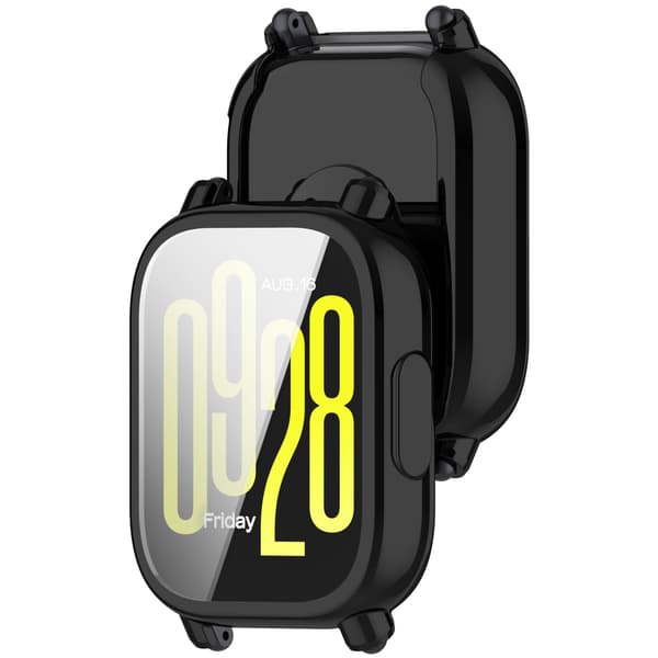 Elektropletteret sort TPU-cover til Redmi Watch 5 Active