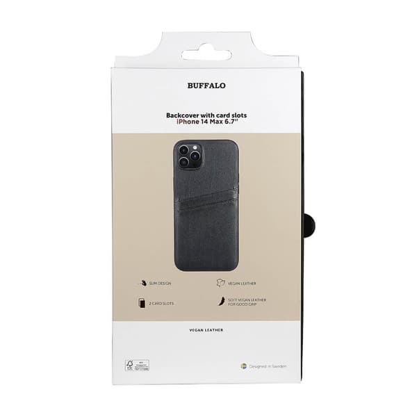 Mobilskal PU Svart - iPhone 14 Plus