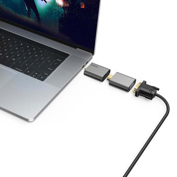 Adapter USB-C 6in1 mini-DP HDMI VGA