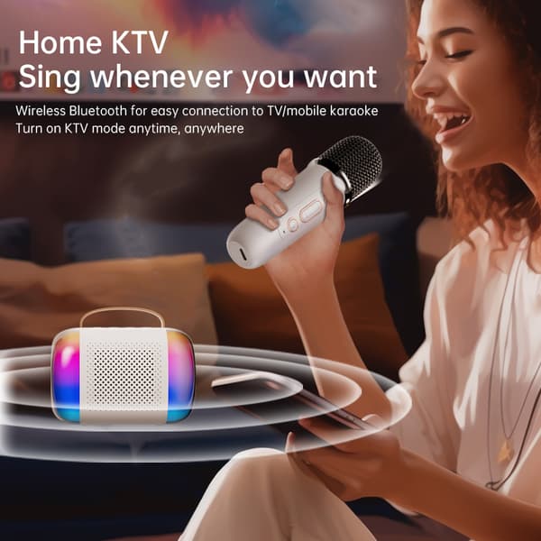 Karaoke hjemme – Bluetooth-høyttaler med mikrofon