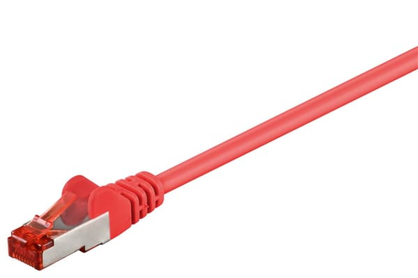 Patchkabel CAT 6, S/FTP (PiMF), röd, 30 m