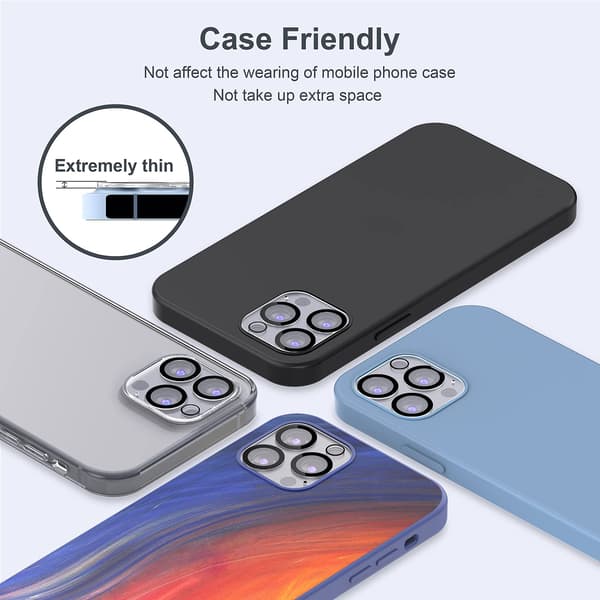 iPhone 13 Pro / 13 Pro Max objektivcover 3-pak Gennemsigtig