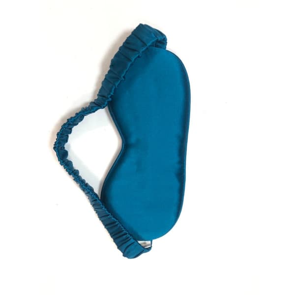 Sovmask i 100 % silke Blue