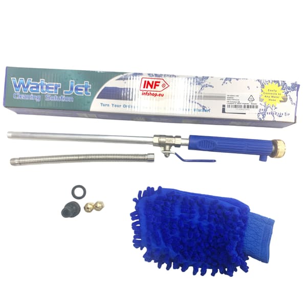 Jet Power Washer Högtryckstvätt för trädgårdsslang 2 munstycken 3/4" Blue