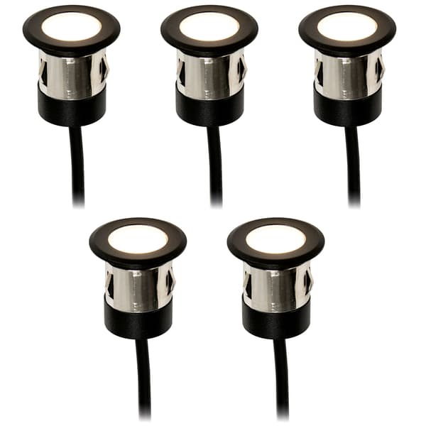Orion indbyggede spotlights 5 stk. sorte