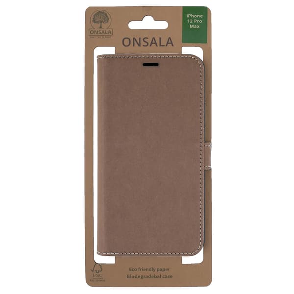 Lompakko iPhone 12 Pro Max Eco Ruskea
