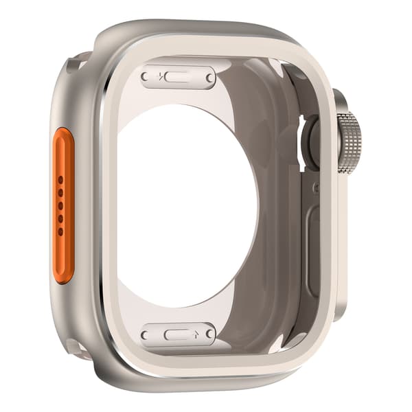 Robust metalldeksel for Apple Watch Series 10 46mm Silver