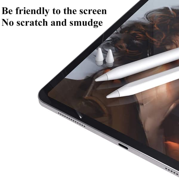 Udskiftningshoved til Apple Pencil 1 og 2 White
