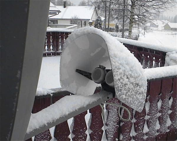 LNB väderskydd för satellitsystem