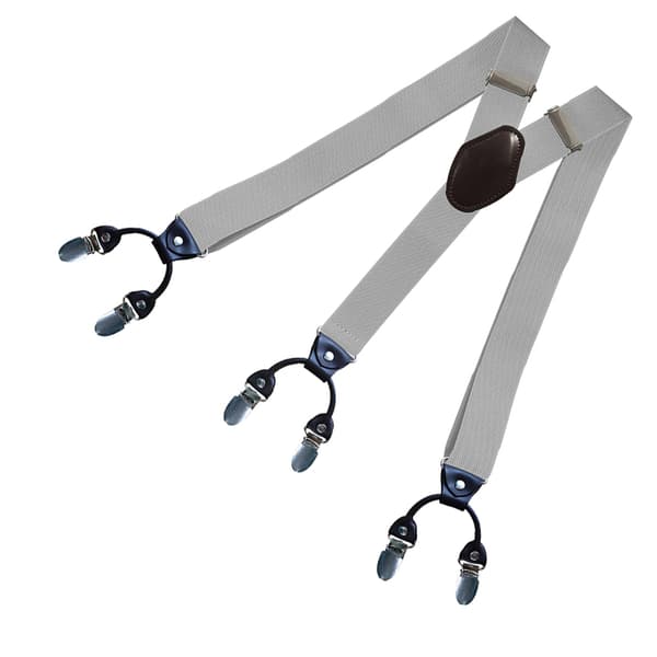 Hängslen med 6 clips LightGrey