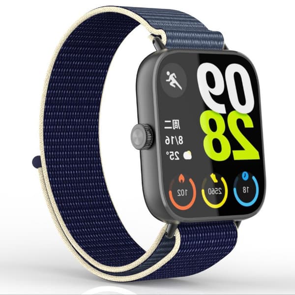 Redmi Watch 5/4 Flettet Nylonrem Blue + White