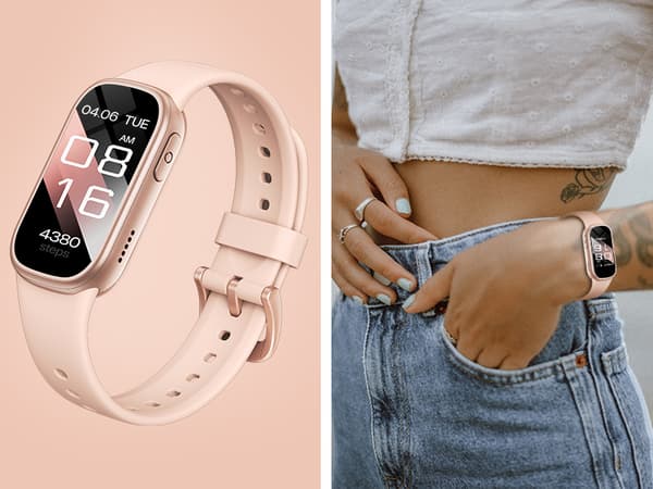 Smartwatch med Bluetooth och Hälsoövervakning Pink