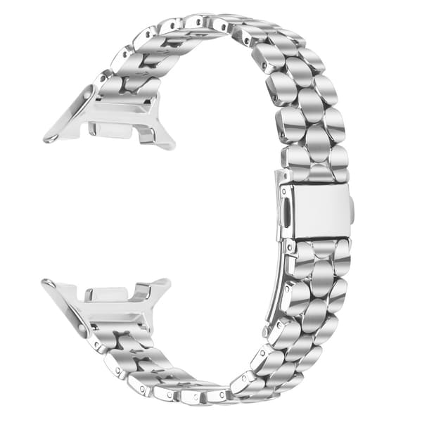 Perle rustfrit stålrem kompatibel med Samsung Galaxy Watch 8/8 Classic Silver