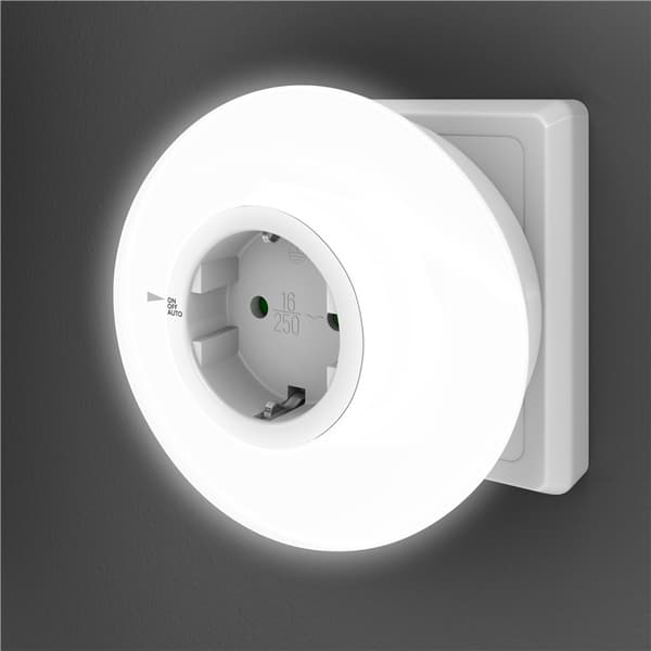 LED-yövalo seinäpistorasiaan