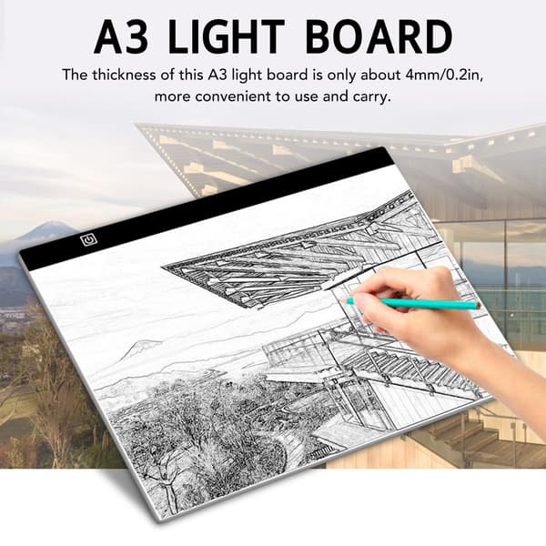 Sporende lyspude, A3 Tracing LED Copy Board Light Box
