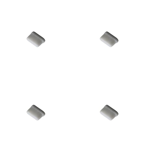 Dammskydd för USB-C-portar, 4-pack Transparent