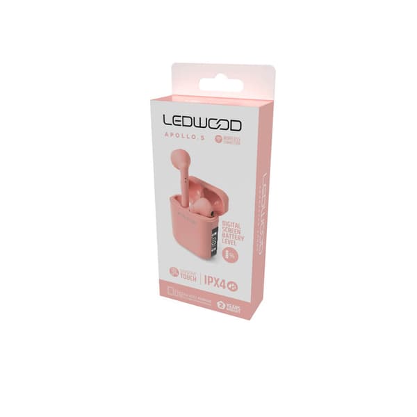 Hodetelefon Apollo TWS True Wireless In-Ear Rosa Mic