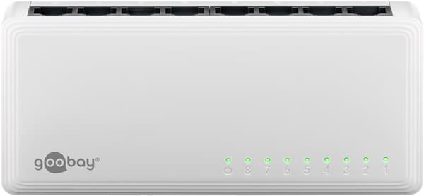 8-port Gigabit Ethernet netværksswitch