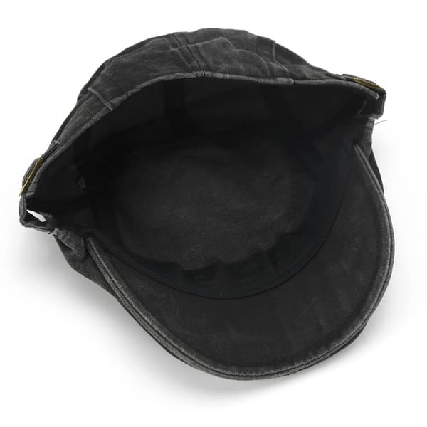 Vintage tvättad keps Black