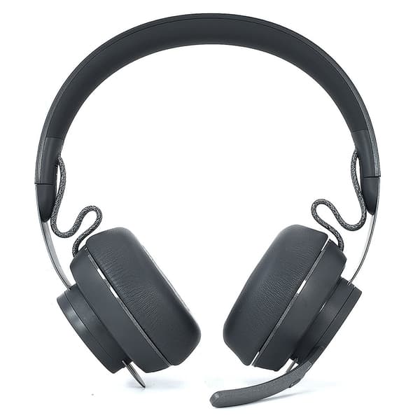 2 stk Erstatningsøreputer Kompatibel med Logitech Zone Wireless - Grå PU Memory Foam Øreputer