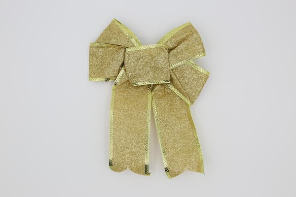 Julrosetter juldekoration guld 5-pack
