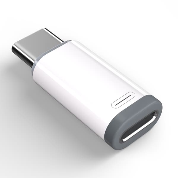 Lightning (hun) til USB-C (han) adapter