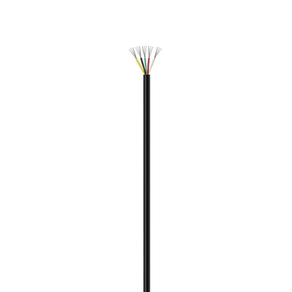 Svart UL2464 18AWG 5-leder Multi-Core Kabel - 1 Meter