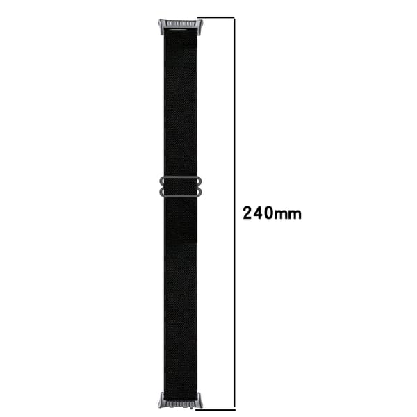 Huawei Watch D2 Nylon Elastisk Bånd: Justerbar & Vevd Stropp Black