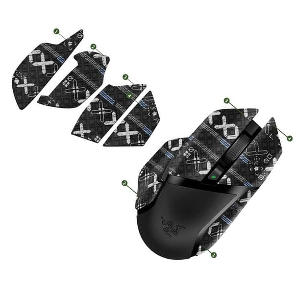 Forbedrede Grip Mouse Stickers til Razer Basilisk V2 Pro