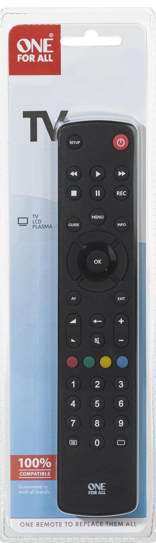 URC 1210 Universal remote control - Contour TV