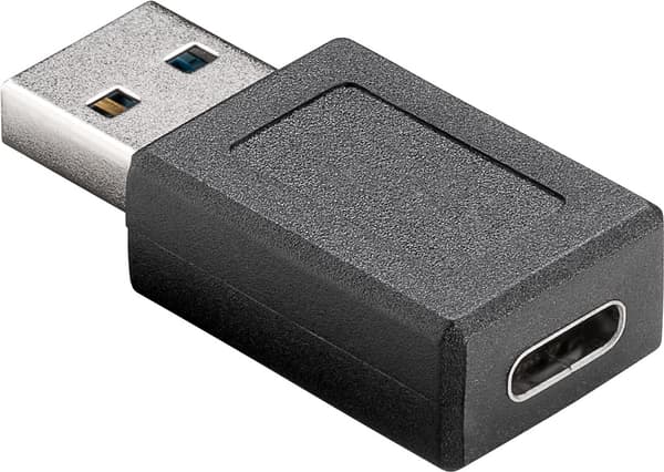 USB 3.0 SuperSpeed ​​​​USB-A til USB-C™-adapter, svart