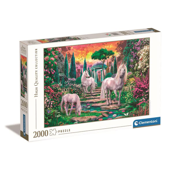 Palapeli 2000 Pcs High Quality Collection Classical Garden Unicorns