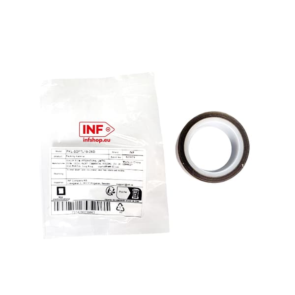 Brun teip av teflon, 19 mm / 5 meter