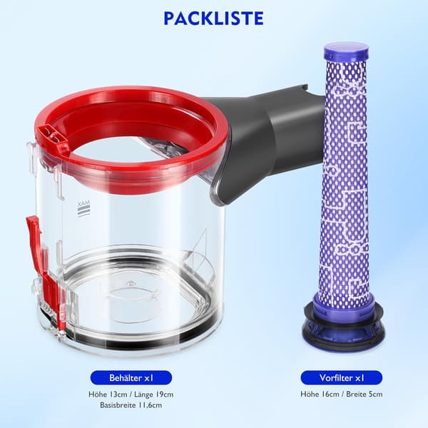 Dyson V8 Støvbeholder med Filter Erstatning
