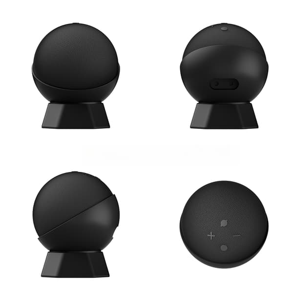 Silikonbeskyttelsesdeksel til Echo Dot 5. generasjon Black