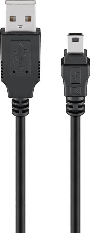 USB 2.0 Hi-Speed -kaapeli, musta