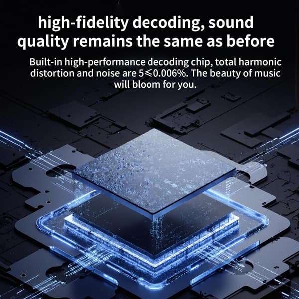 3,5 mm han til USB-C hun lydadapter med indbygget DAC dekoder 16bit/48KHz 40mW output, sort