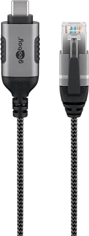 Ethernet-kaapeli USB-C™ 3.1 - RJ45, Slim, 1 m