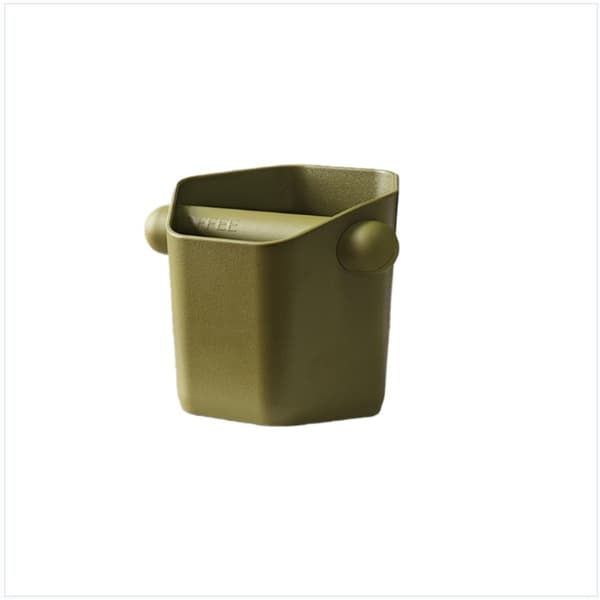 Hexagonal Prism Vinklad Kaffesumpslåda - ABS Behållare för Espressoavfall Green