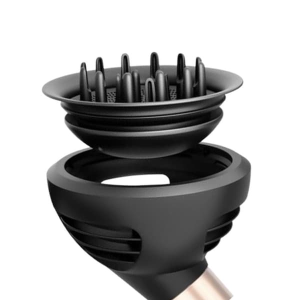 Dobbel-Lags Diffuserfeste Kompatibelt med Dyson Airwrap HS01/05 Krølltang, Grå ABS