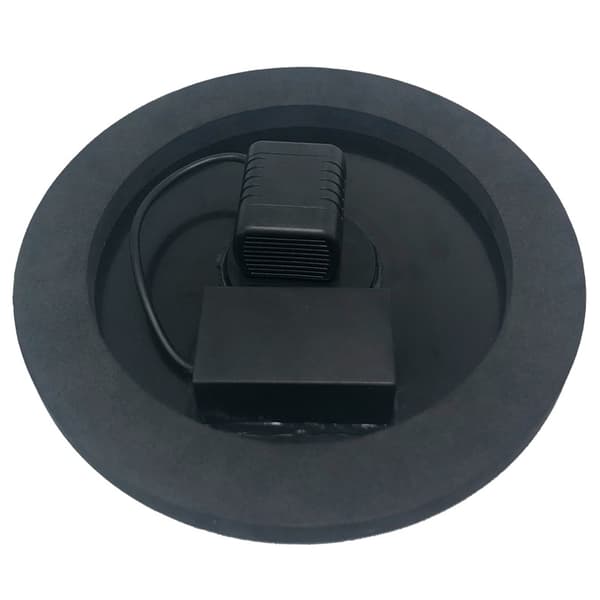 Solcellsdriven Vattenfontän med Färgglad Belysning Black