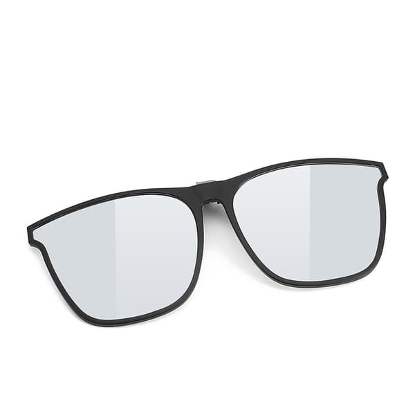 Clip-on solbriller - til brillerammer White + Silver