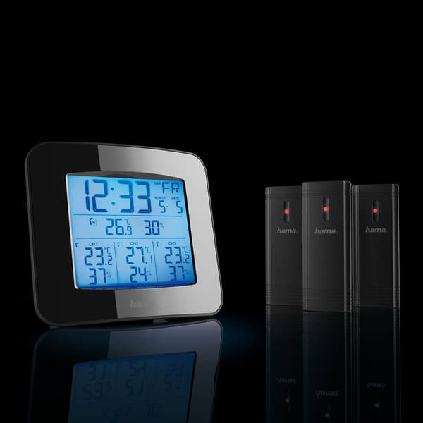 Sääasema EWS-Trio 3x Sensor Musta