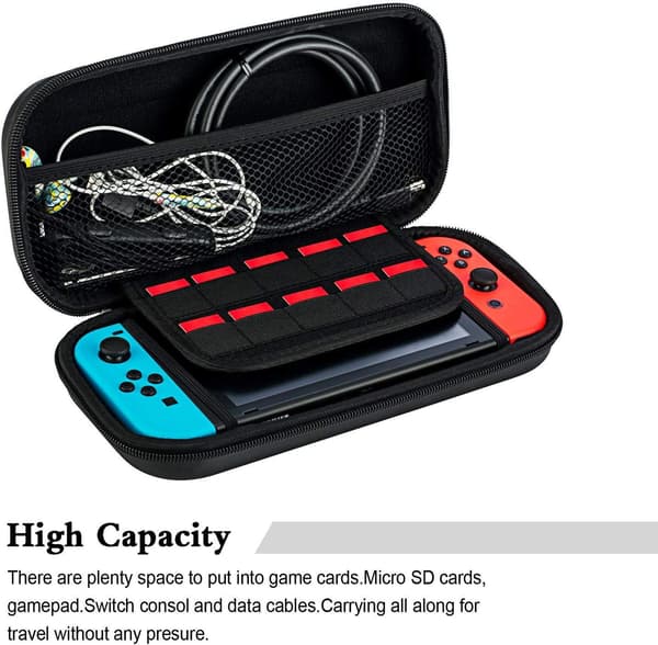 Støtsikkert Nintendo Switch-deksel til konsoll, spill og tilbehør