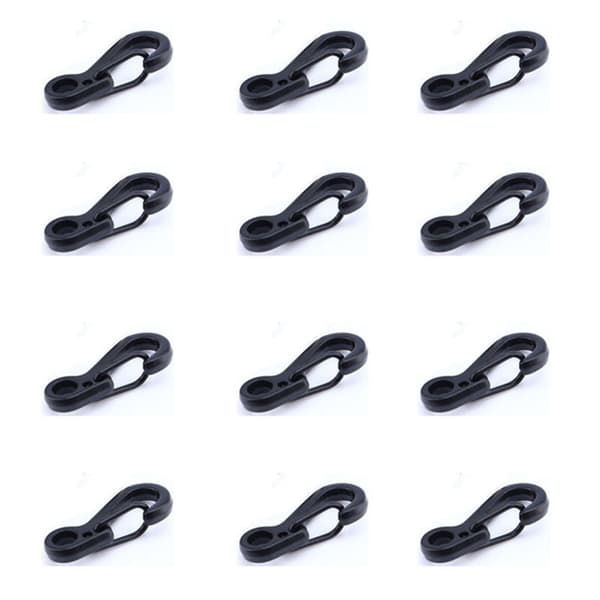 EDC-koukku jousipidikkeellä - 12 osaa Black
