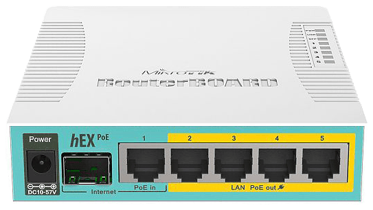 128MB hEX 4port PoE 5xGE USB L4
