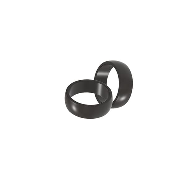 Universal silikone ring til beskyttelse af originale ringe Black 10#26.4*8mm
