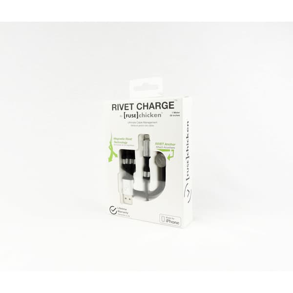 Synkkabel Lightning  RIVET 1.0m 4xMagnetclips