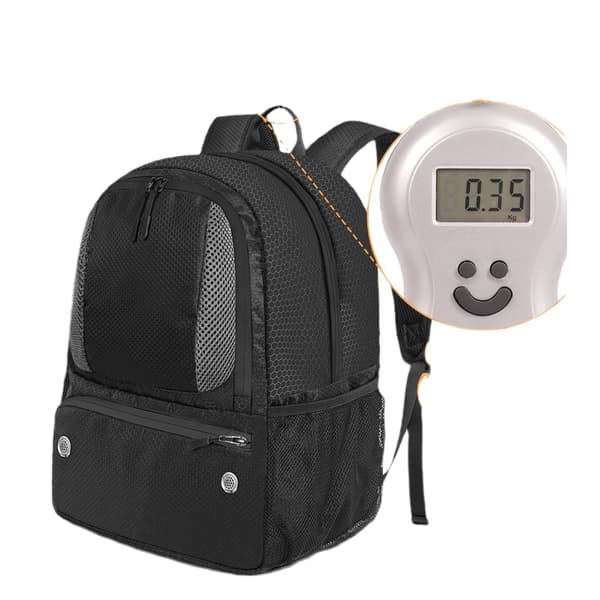 Fotbollsryggsäck med Bollfack Black