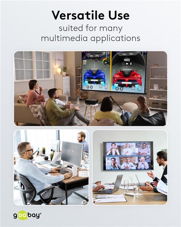 DisplayPort™ til HDMI™-kabel, 4K ved 60 Hz